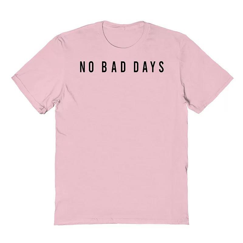 Men's No Bad Days Graphic Tee, Size: XL, Light Pink Product Image
