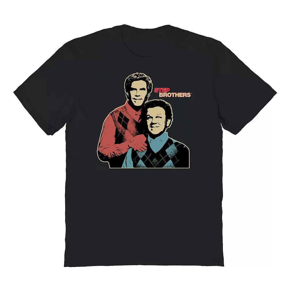 Men's Step Brothers Movie Vintage Portrait Graphic Tee, Size: Medium, Black Product Image