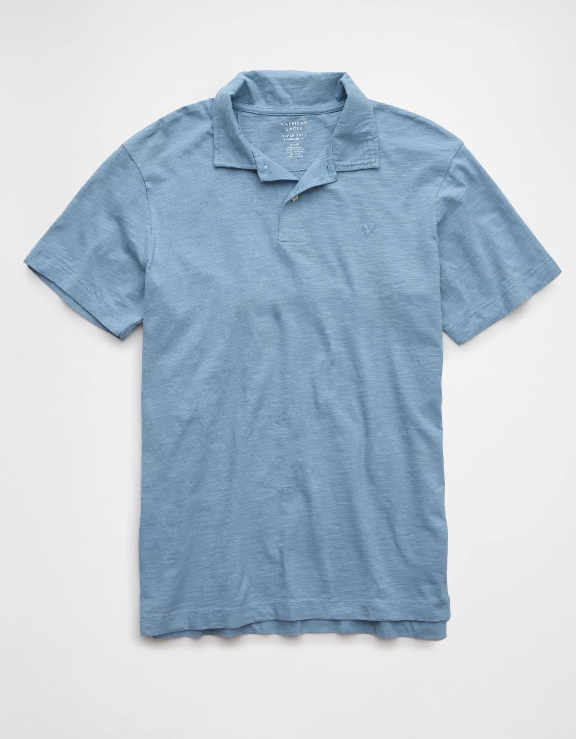 AE Slub Polo Shirt Product Image