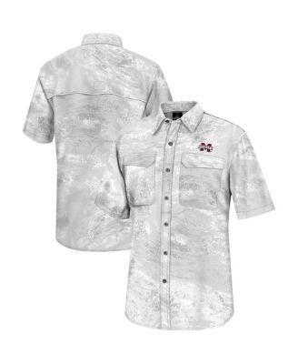 Colosseum Mens Blue Syracuse Orange Realtree Aspect Charter Full-Button Fishing Shirt Product Image