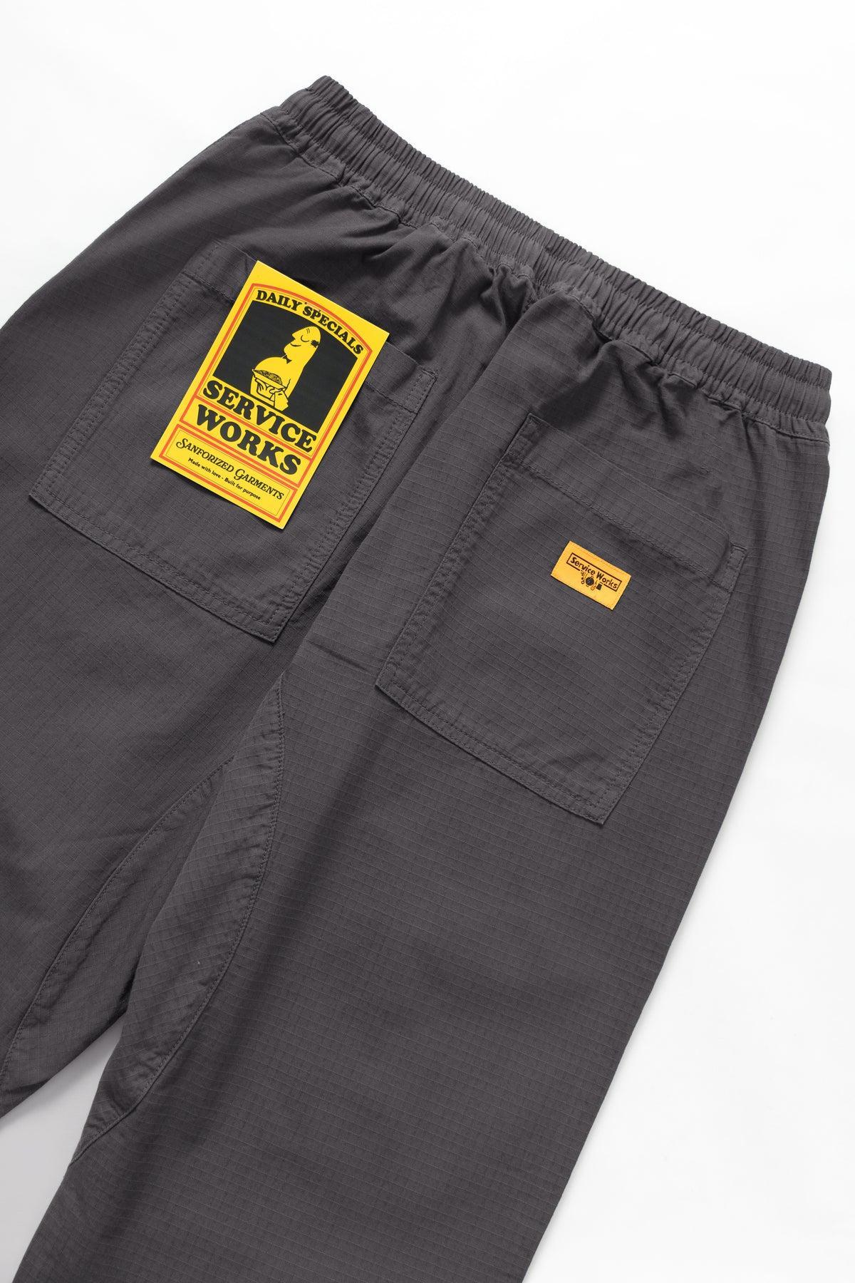 Ripstop Chef Pants - Washed Black Product Image