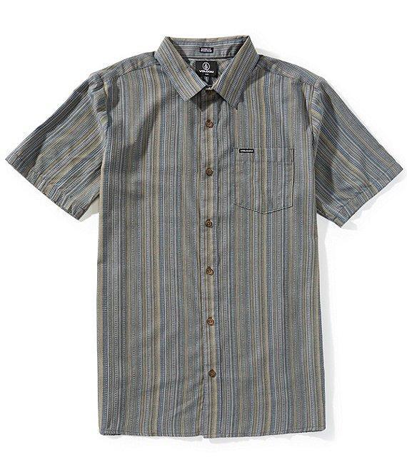 Volcom Jahstripe Short Sleeve Woven Shirt Product Image