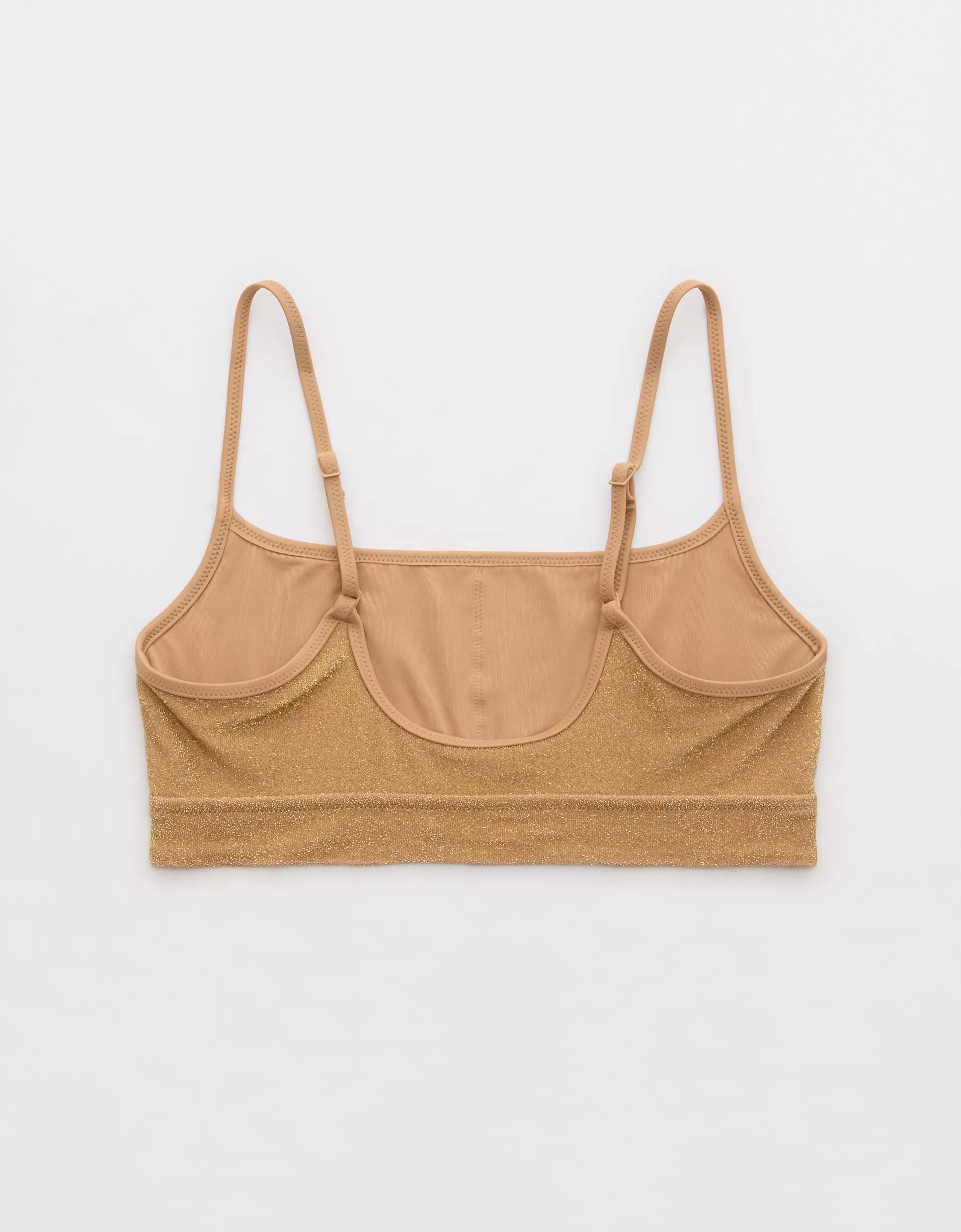 Aerie Sparkle Straight Scoop Bikini Top Product Image