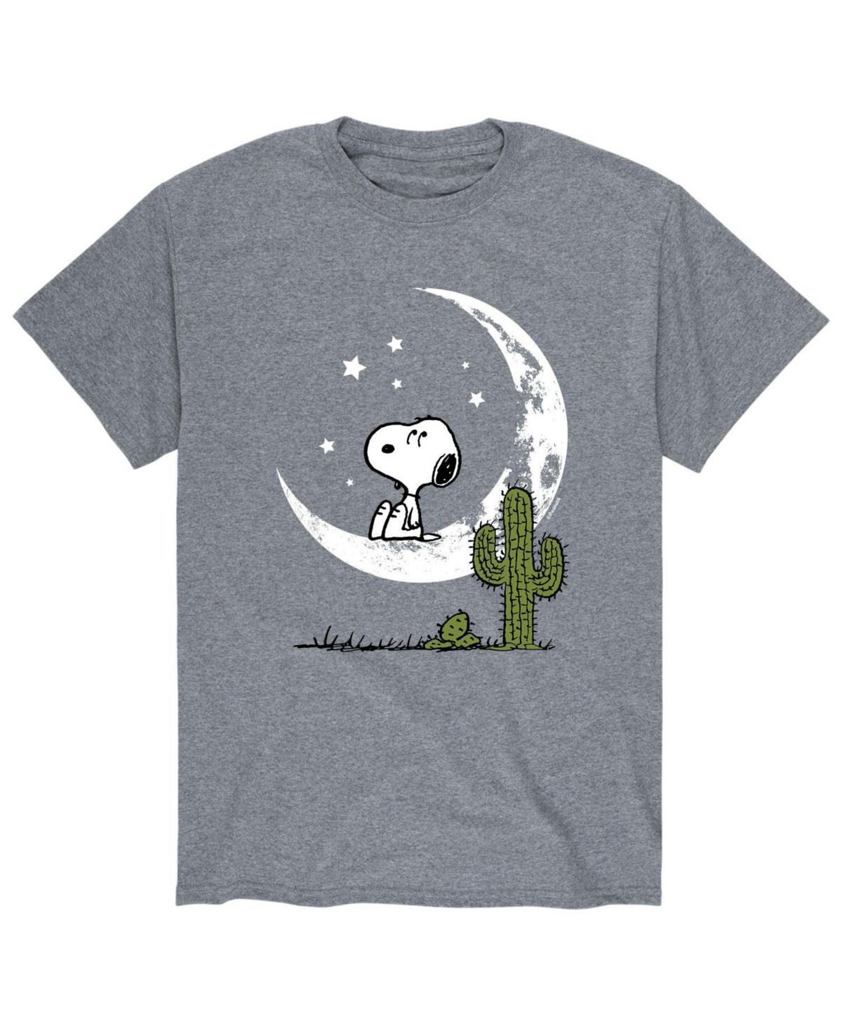 Men's Peanuts Desert Moon Tee, Size: Small, Gray Product Image