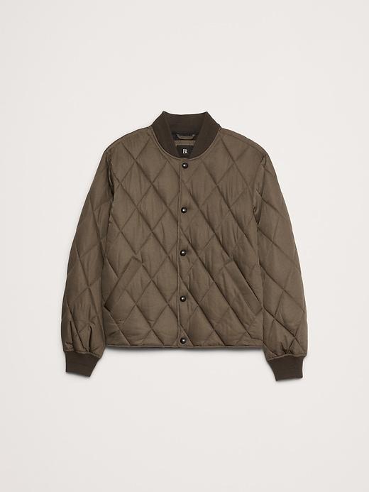 Quilted Bomber Jacket Product Image