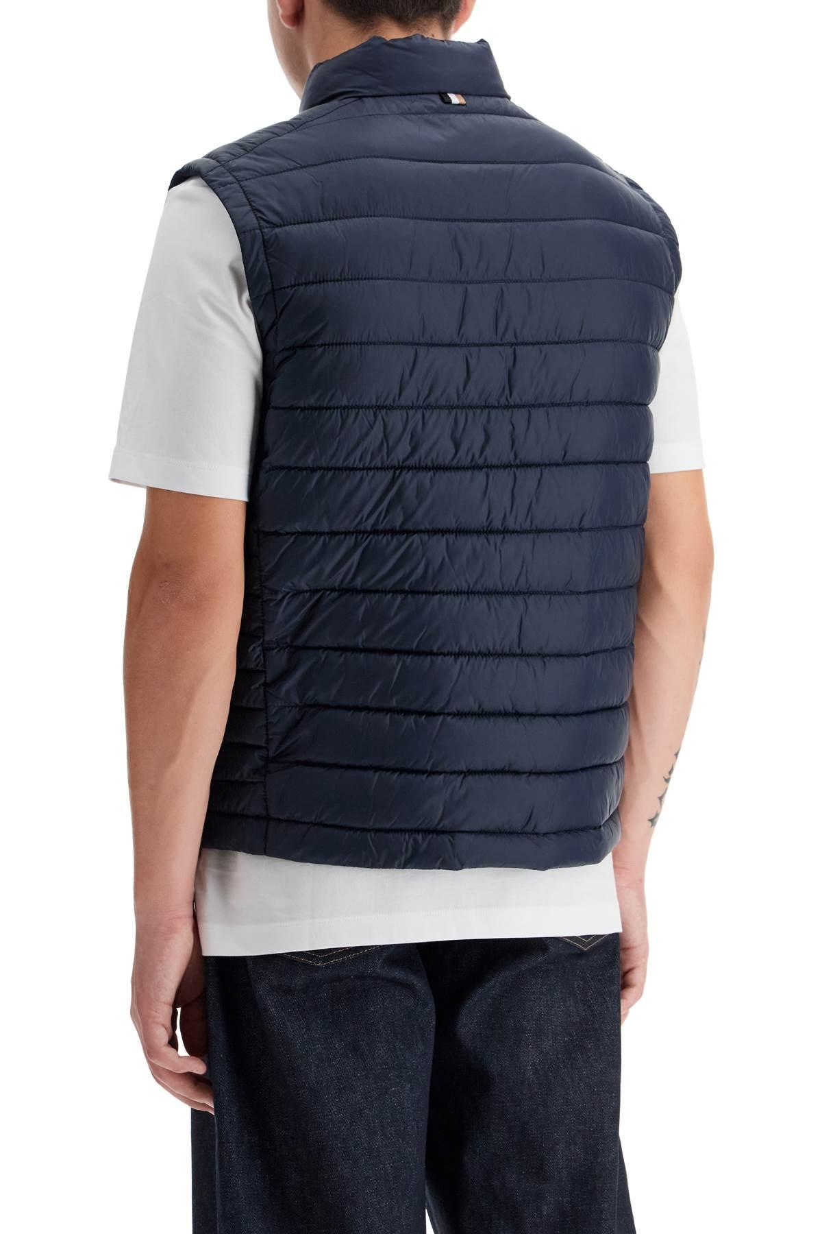 HUGO BOSS Boss Men's Foldable Padded Vest In Blue Product Image