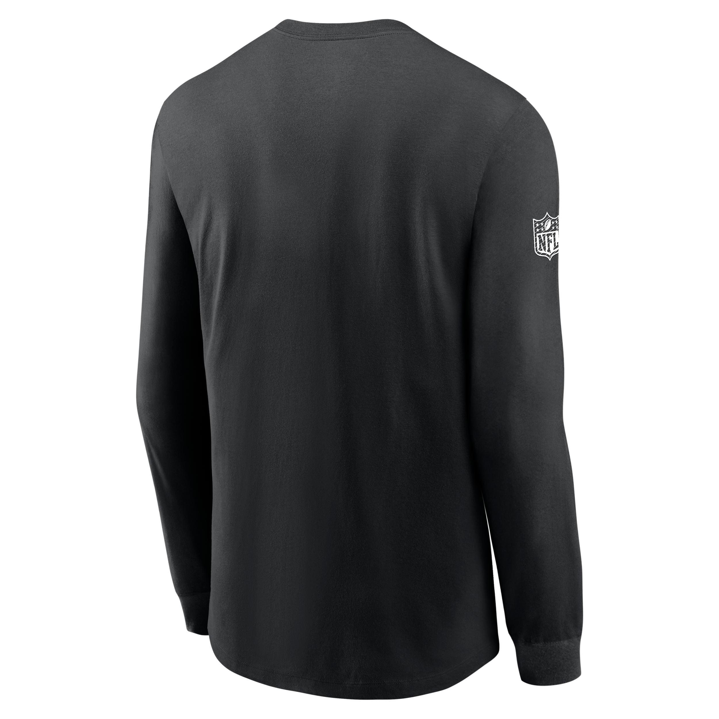 New York Jets Sideline Team Issue Nike Men's Dri-FIT NFL Long-Sleeve T-Shirt Product Image
