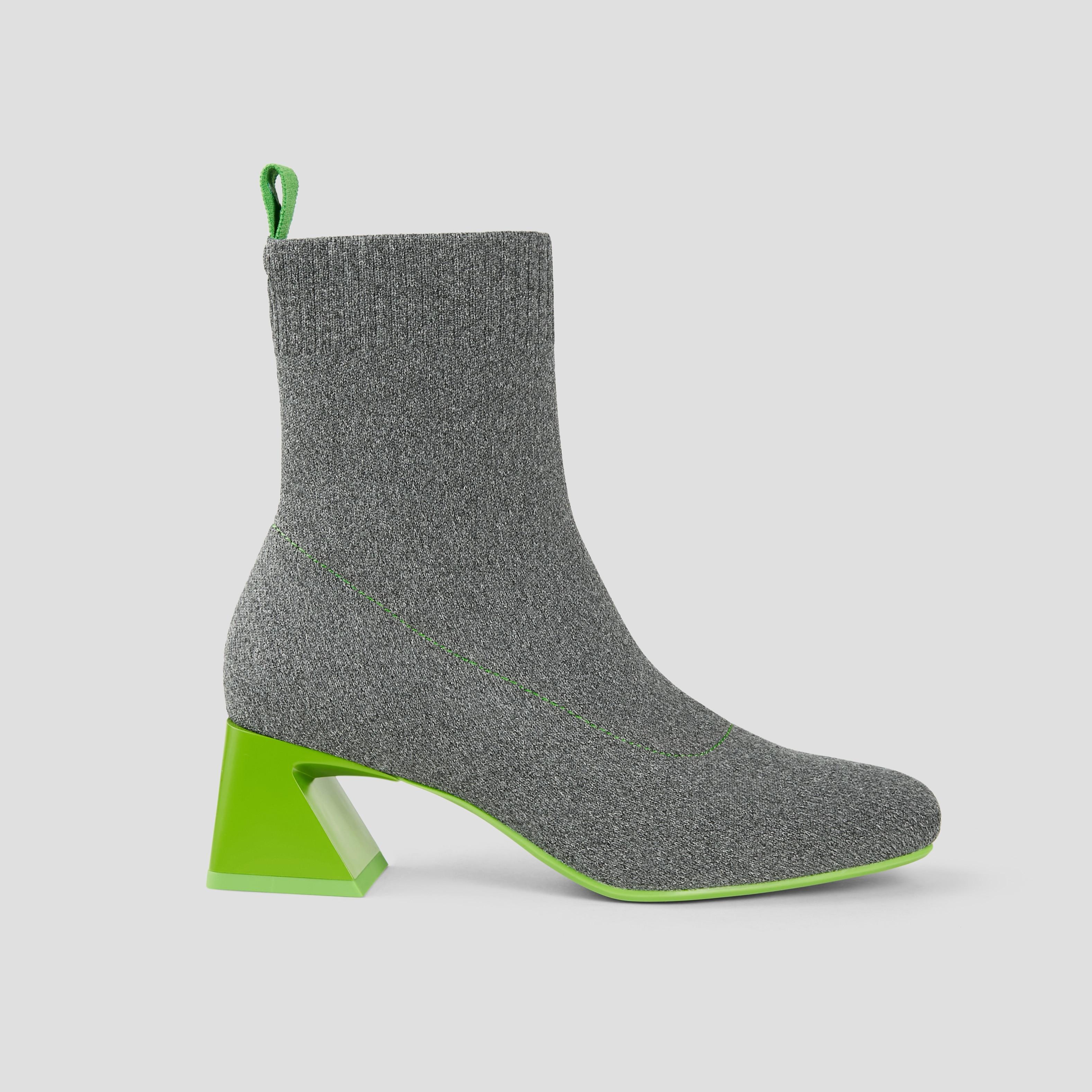 Square-Toe Water-Repellent Boots (Margot Wedge Bootie) Product Image