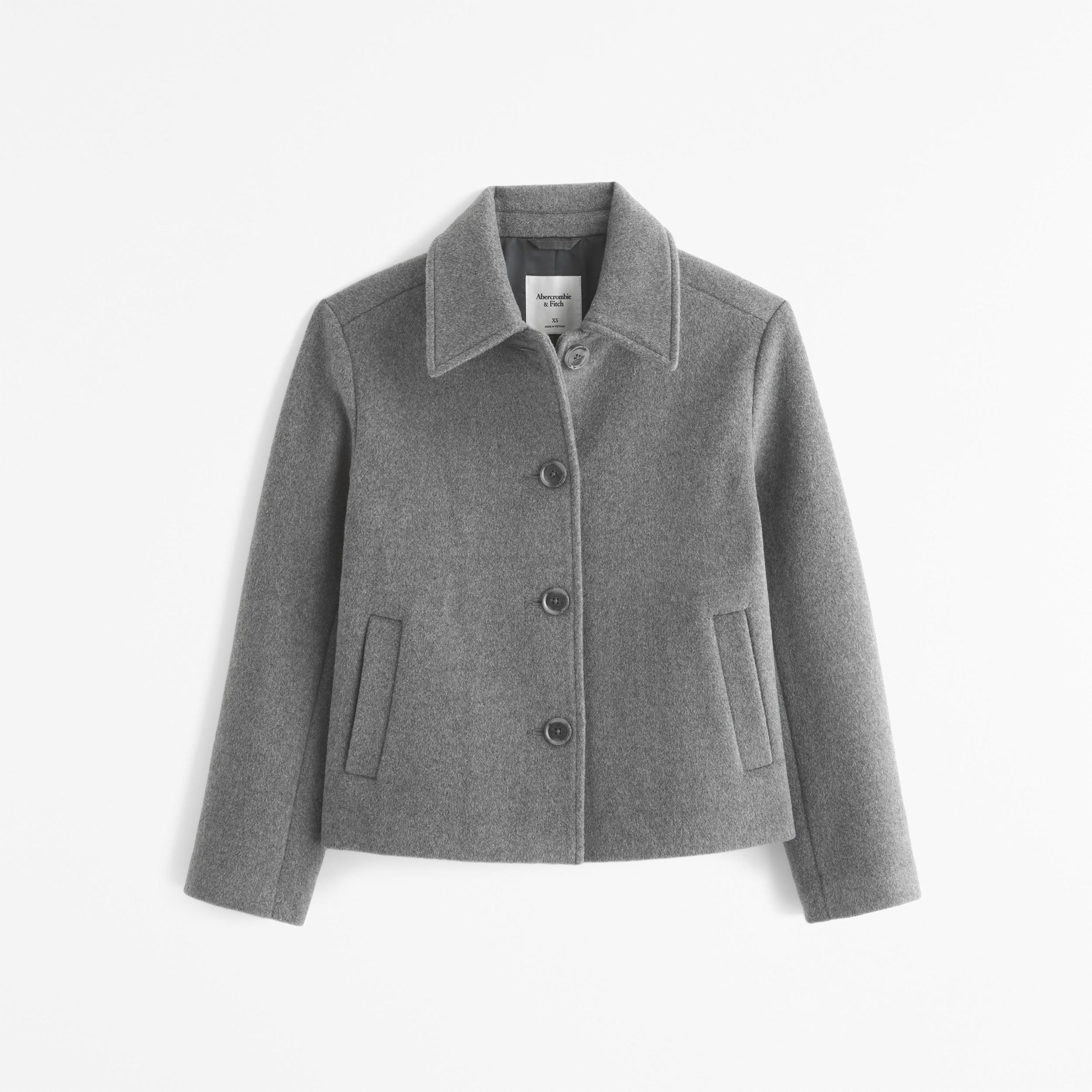 Short Wool-Blend Coat Product Image