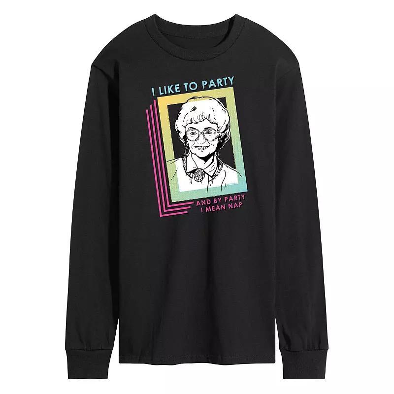 Mens Golden Girls Party Nap Long Sleeve Tee Product Image