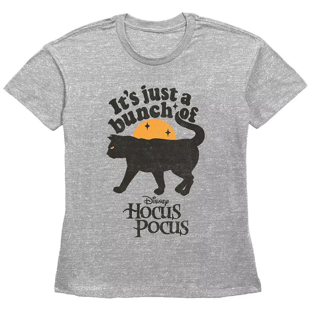 Disney's Hocus Pocus Juniors' It's Just A Bunch Of Thackery Binx Graphic Tee, Women's, Size: Small, Grey Gray Product Image