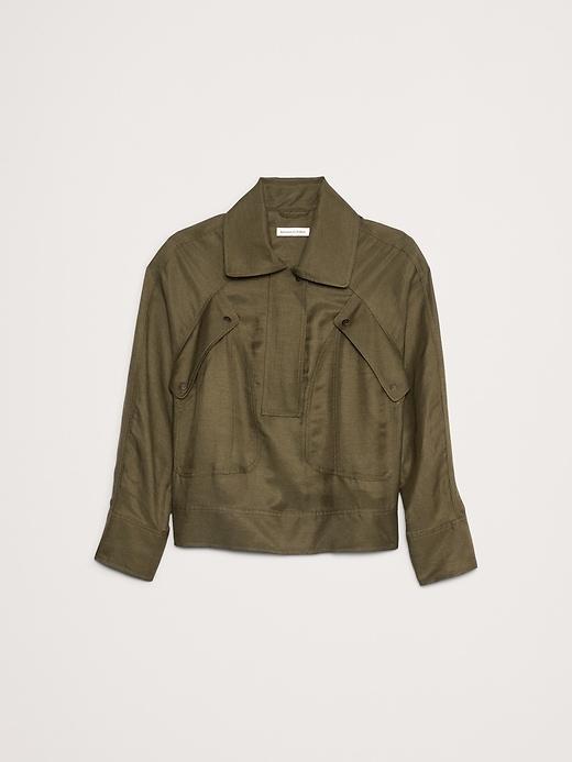 Oversized Viscose-Linen Popover Product Image