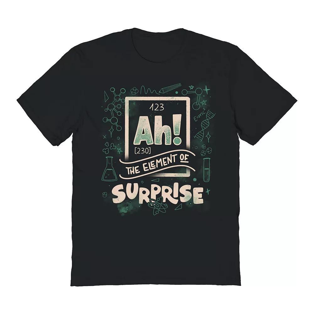 Men's COLAB89 by Threadless Ah The Element Of The Surprise Graphic Tee, Size: XXL, Black Product Image