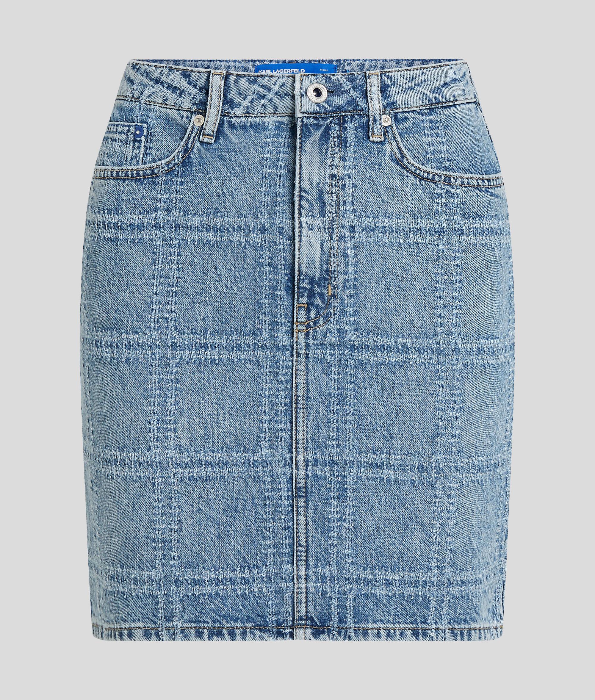 PATCHWORK DENIM SKIRT Product Image