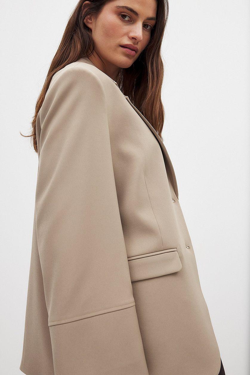 Oversized Blazer With Wide Sleeves Product Image