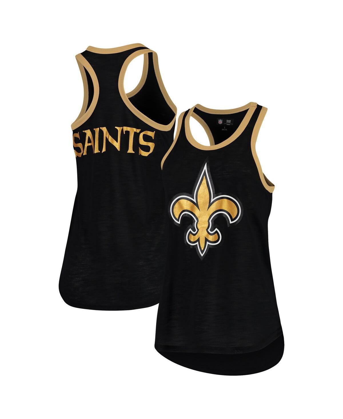 Women's G-III 4Her by Carl Banks Black New Orleans Saints Tater Tank Top, Size: Medium Product Image