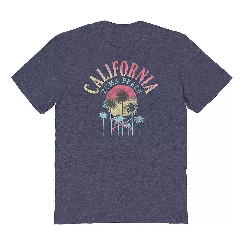 Men's COLAB89 by Threadless Zma Beach Graphic Tee, Size: Large, Navy Grey Product Image