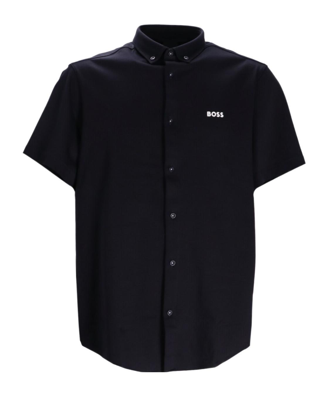 HUGO BOSS Short-sleeved Shirt In Black Product Image