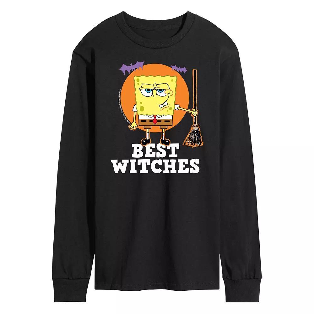Men's SpongeBob SquarePants Best Witches Long Sleeve Tee,  Product Image