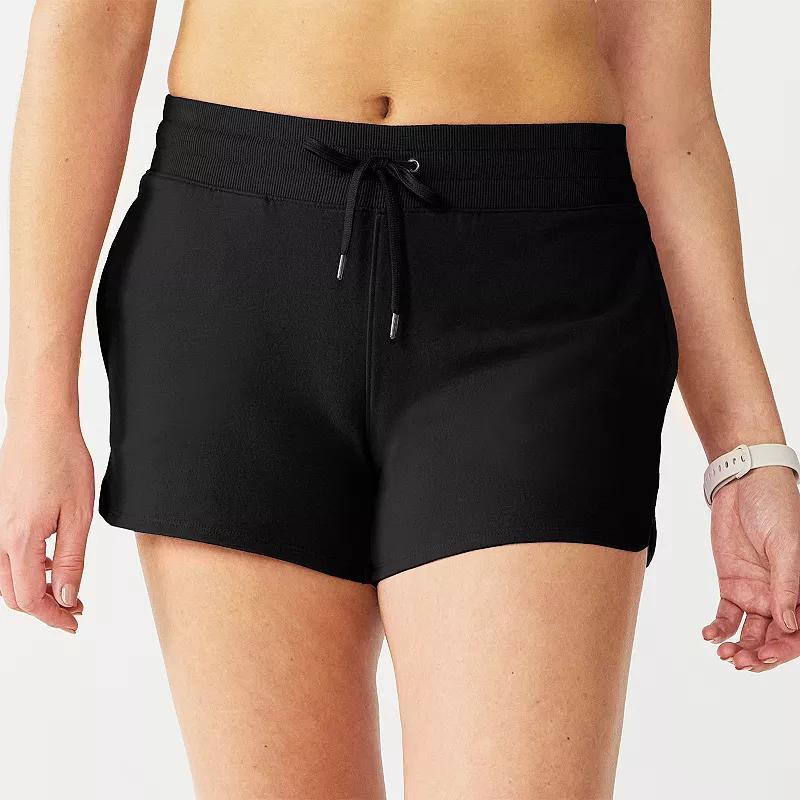 Women's Tek Gear® Essential Drawstring Shorts, Size: XXL, Black Product Image