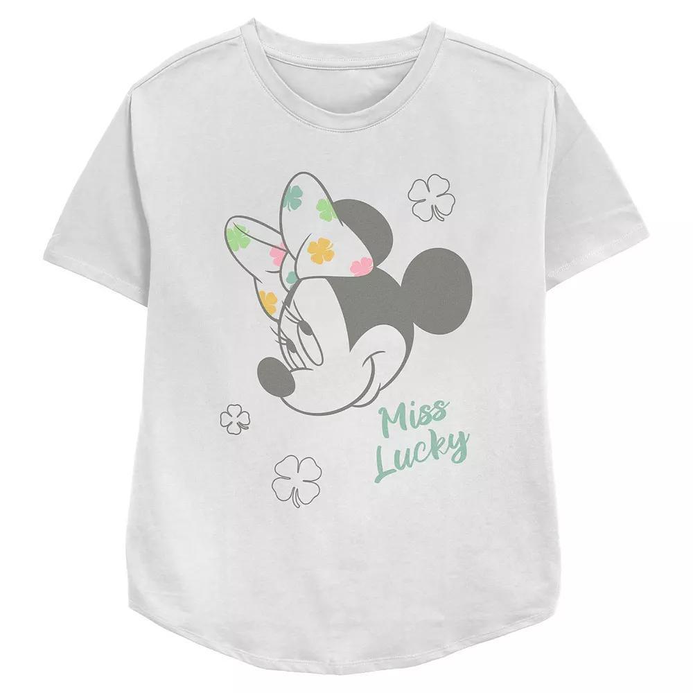 Disney's Minnie Mouse Miss Lucky Women's Relaxed Fit Graphic Tee,  Product Image