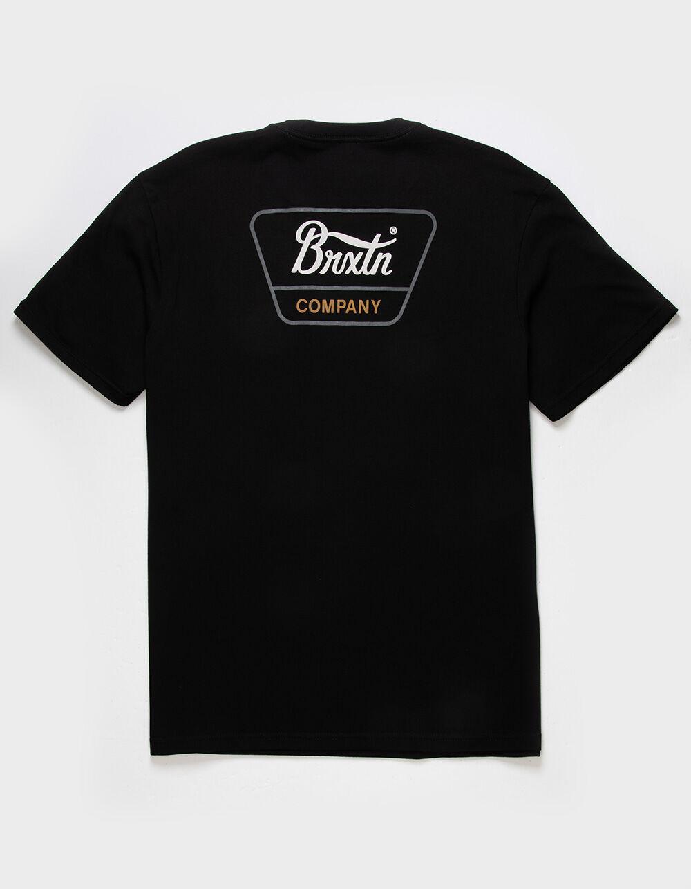 BRIXTON Linwood Mens Tee - BLK/RED Product Image