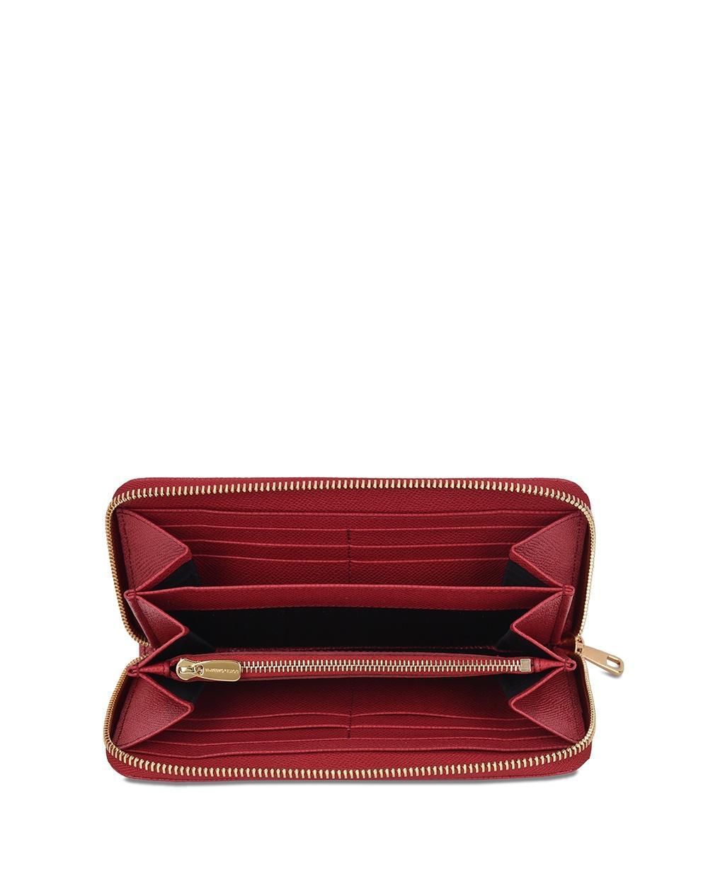 DOLCE & GABBANA Logo Details Wallet In Red Product Image