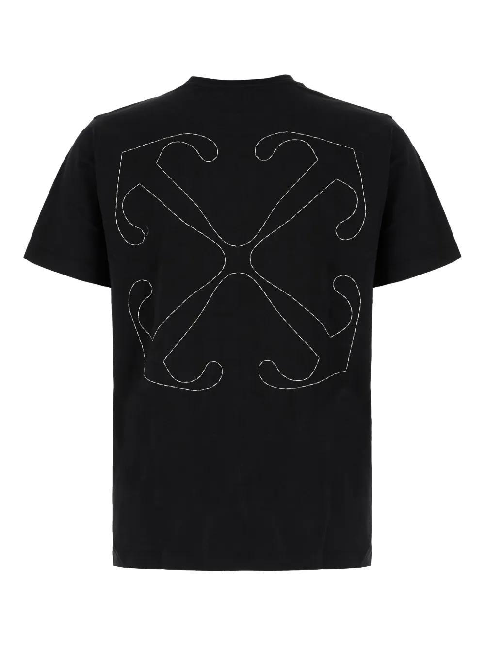 embroidered-logo cotton T-shirt Product Image