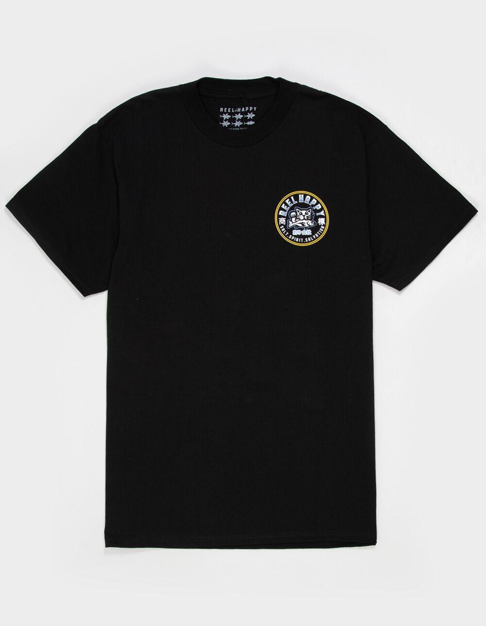 REEL HAPPY Maguro Mens Tee - BLACK Product Image