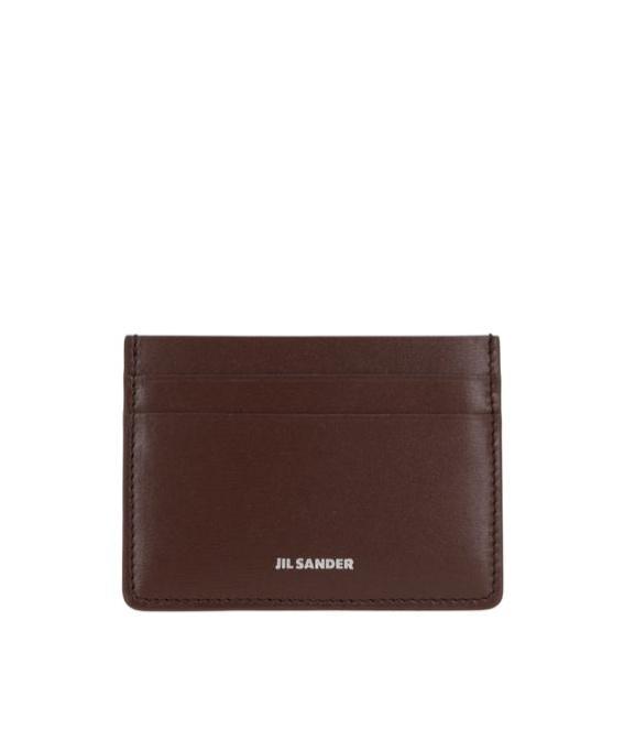 JIL SANDER Logo Printed Cardholder In Red Product Image