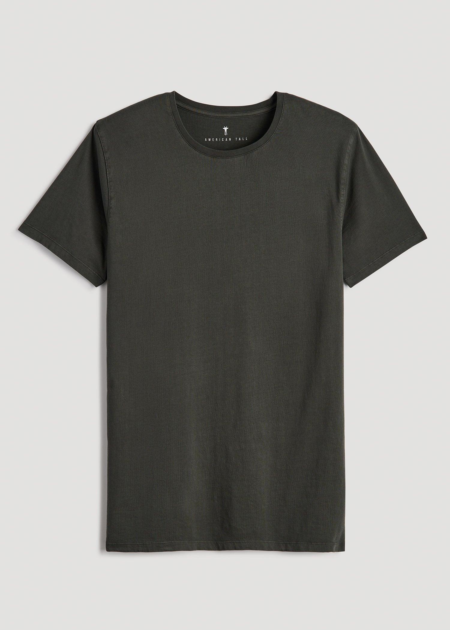 MODERN-FIT Garment Dyed Cotton Men's Tall T-Shirt in Pine Grove Product Image