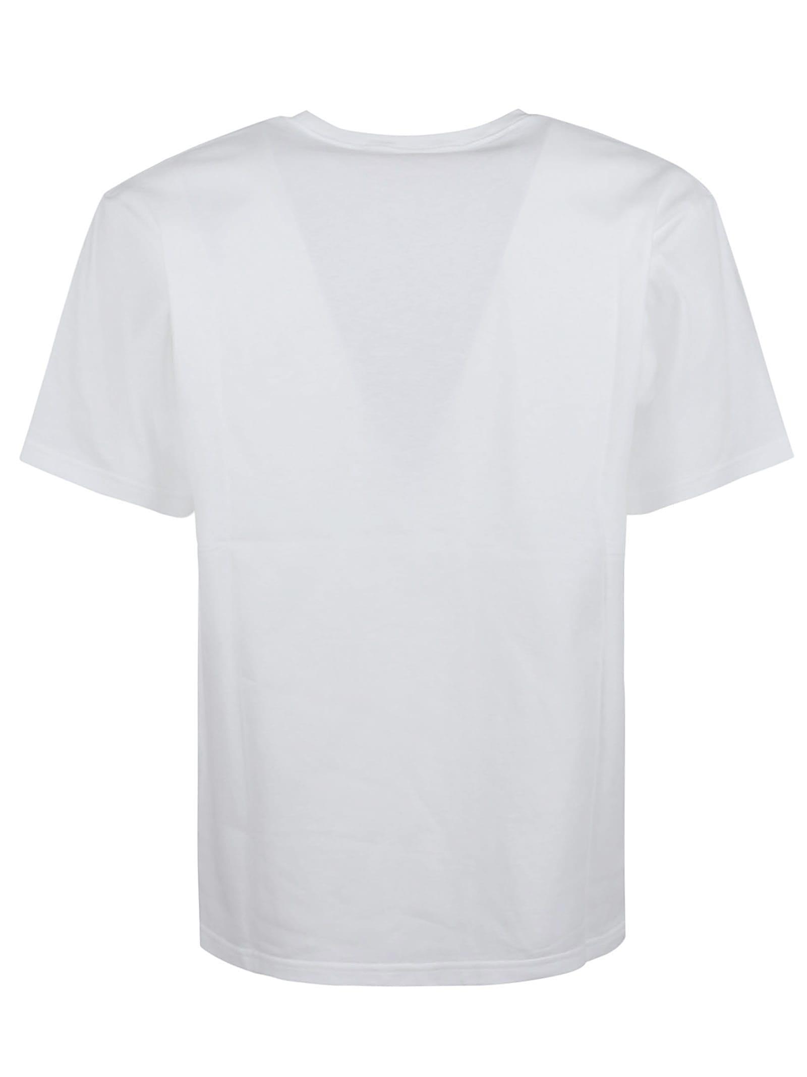 VALENTINO Mens Avorio Logo-print Crew-neck Cotton-jersey T-shirt Product Image