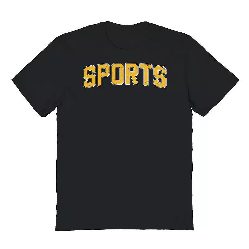 Men's Duke & Sons Sports Graphic Tee, Size: Small, Black White Product Image