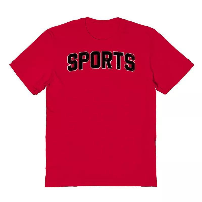 Men's Duke & Sons Sports Graphic Tee, Size: Small, Black White Product Image