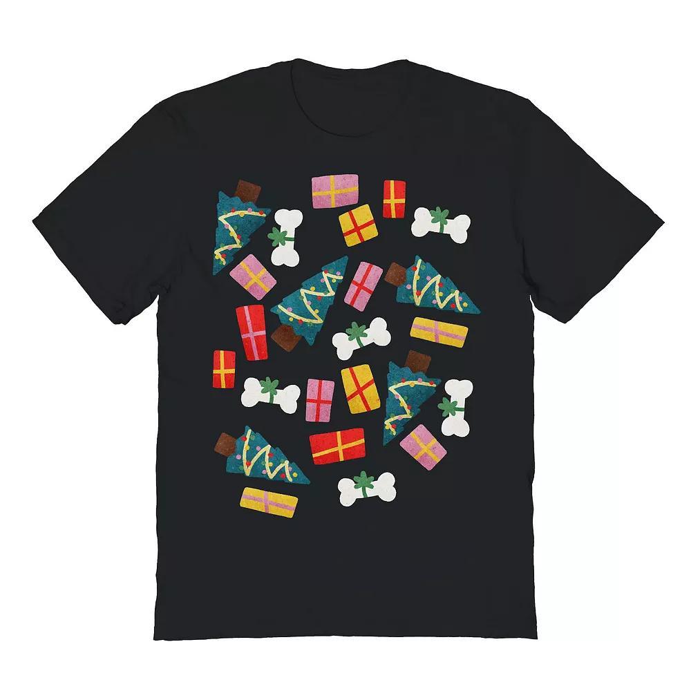 Men's For Dogs Christmas Graphic Tee, Size: XXL, Black Product Image