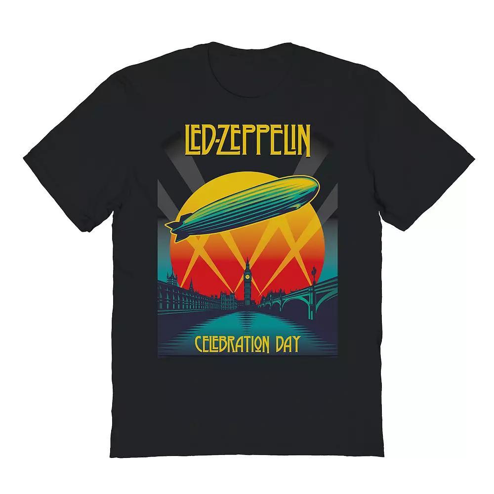 Men's Led Zeppelin Celebration Graphic Tee, Size: Medium, Black Product Image