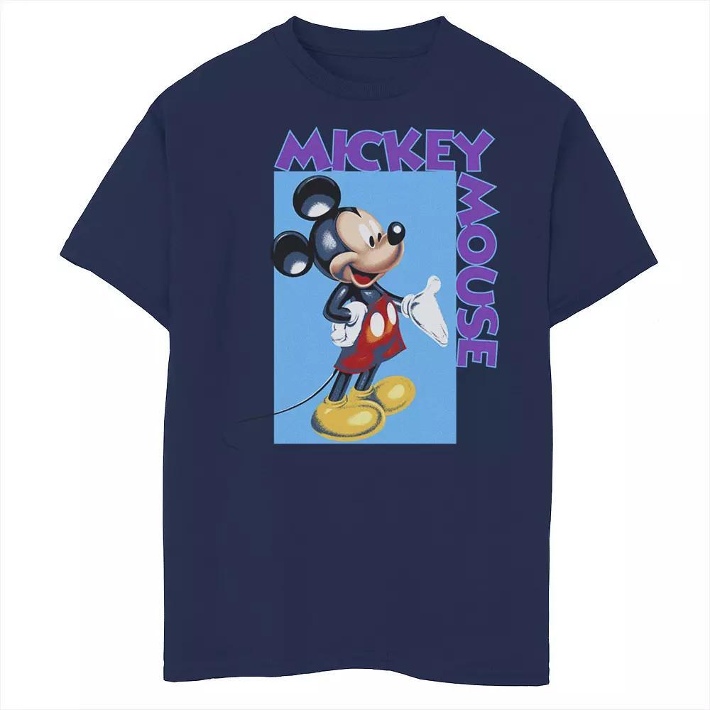 Disney's Mickey Mouse & Friends Boys 8-20 Mickey Mouse Classic Portrait Graphic Tee, Boy's, Size: Small, Blue Product Image