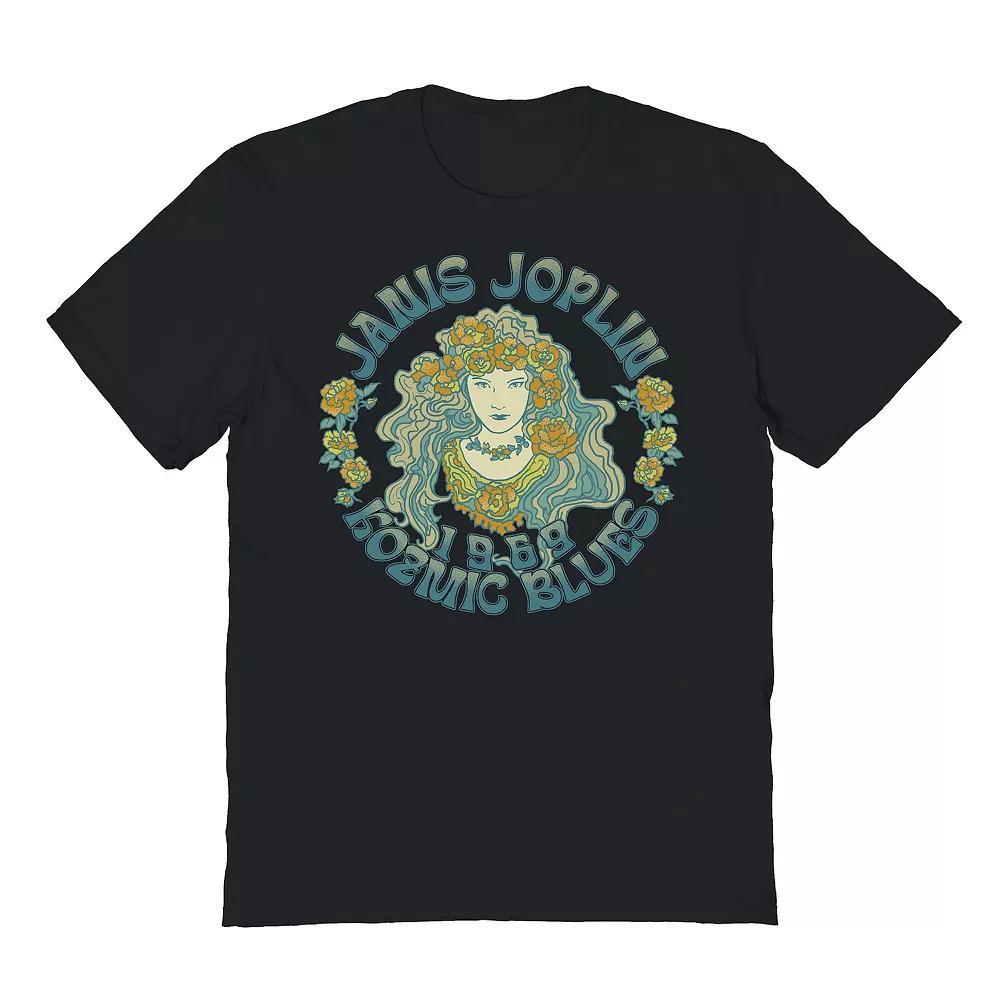 Men's Janis Roses Graphic Tee, Size: Large, Black Product Image