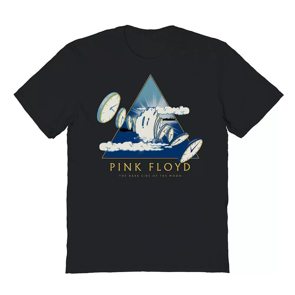 Men's Melting Clocks Pink Floyd Graphic Tee, Size: Small, Black Product Image