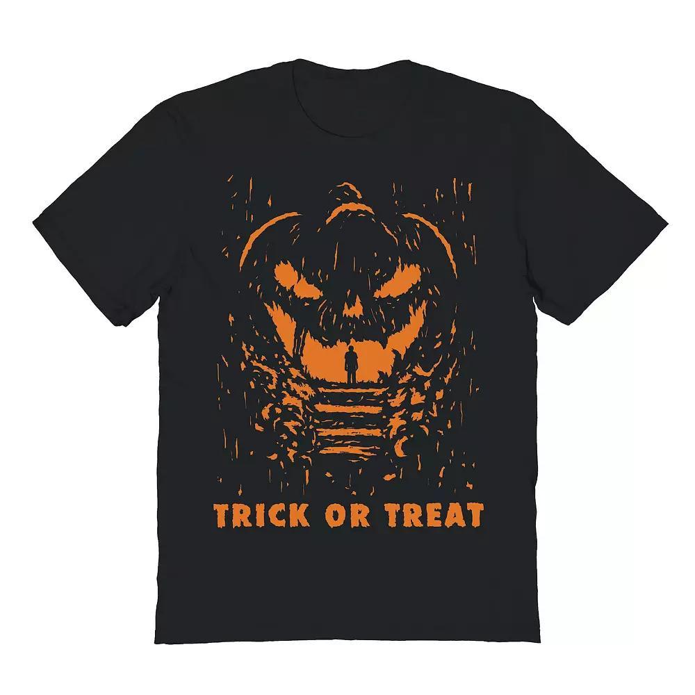 Men's Trick or Treat! Halloween Graphic Tee, Size: Medium, Black Product Image