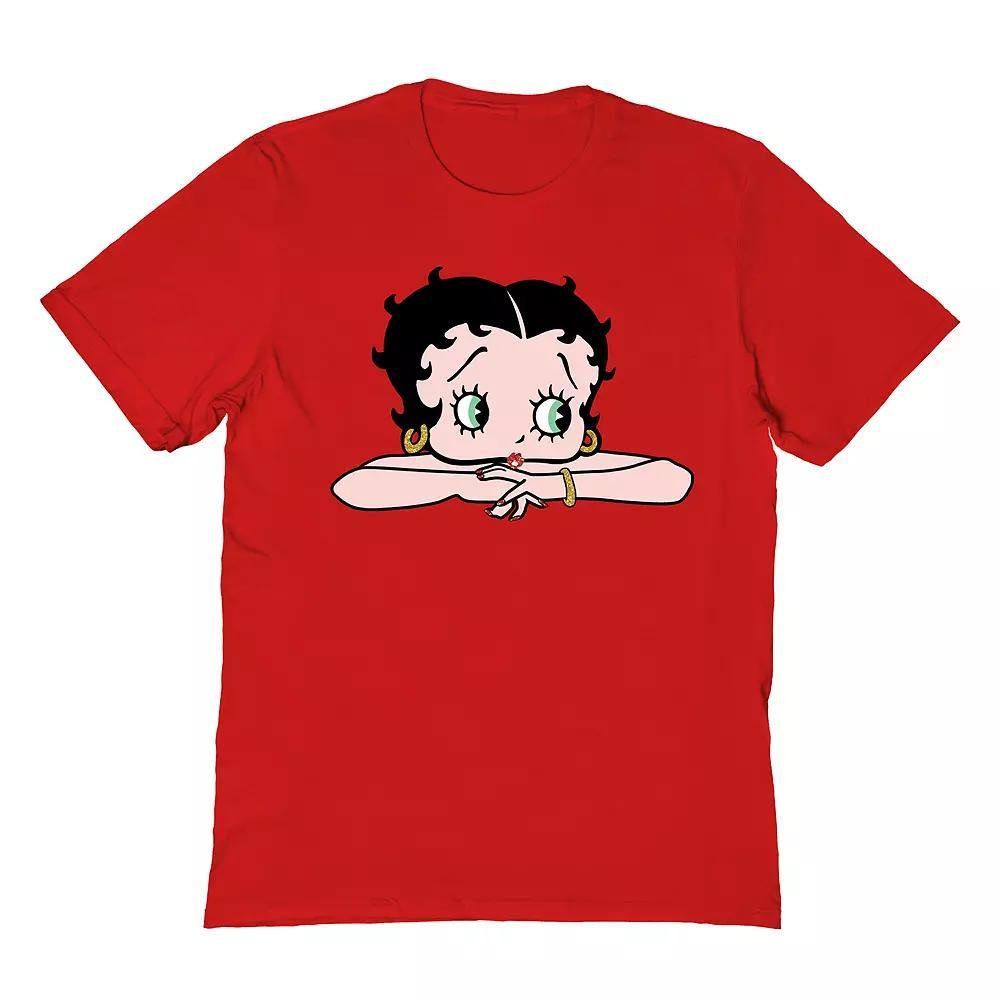Men's Betty Boop T-Shirt, Size: Small, Red Product Image