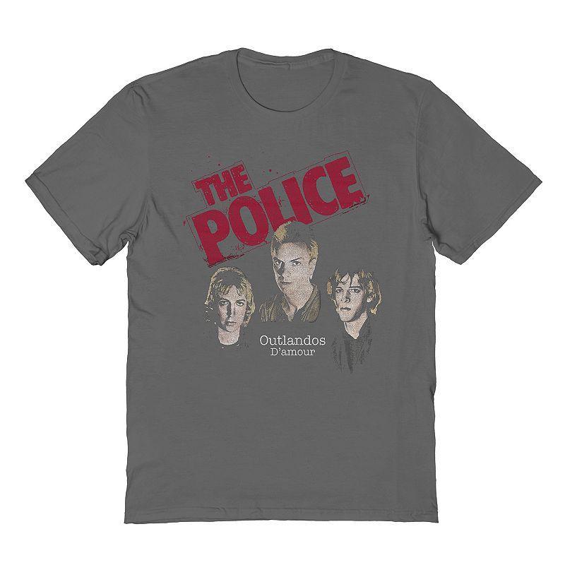 Men's The Police Tee, Size: Large, Gray Product Image