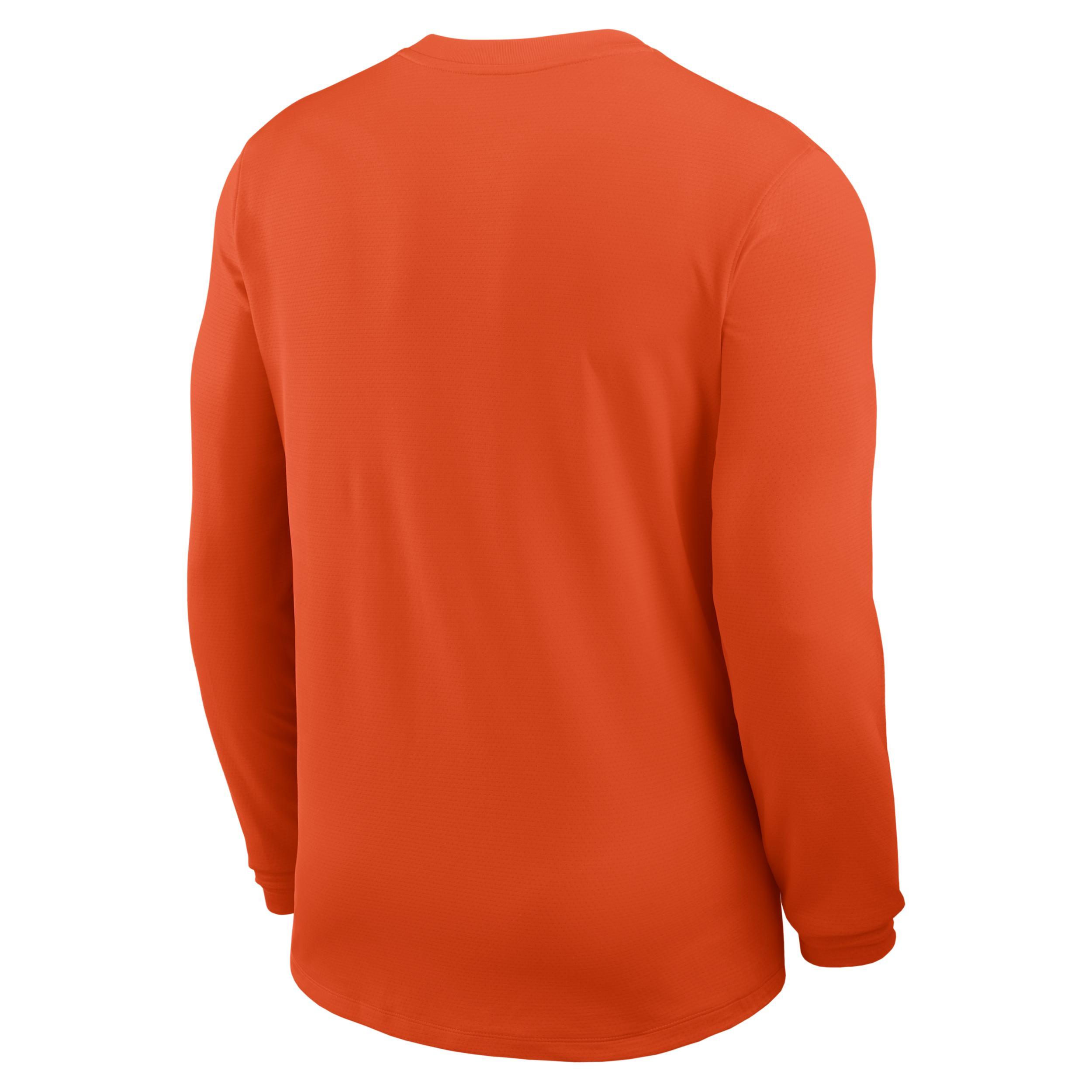 Texas Sideline Coach Nike Mens Dri-FIT College Long-Sleeve Top | 03B10DZFTXE-2QD Product Image