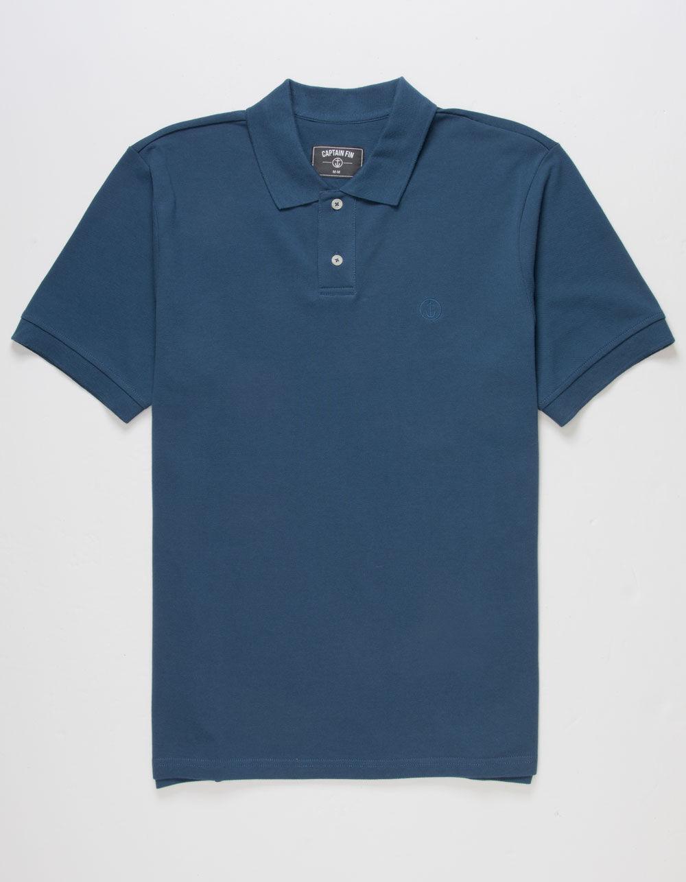 CAPTAIN FIN Bushy Woods Mens Polo Shirt - NAVY Product Image