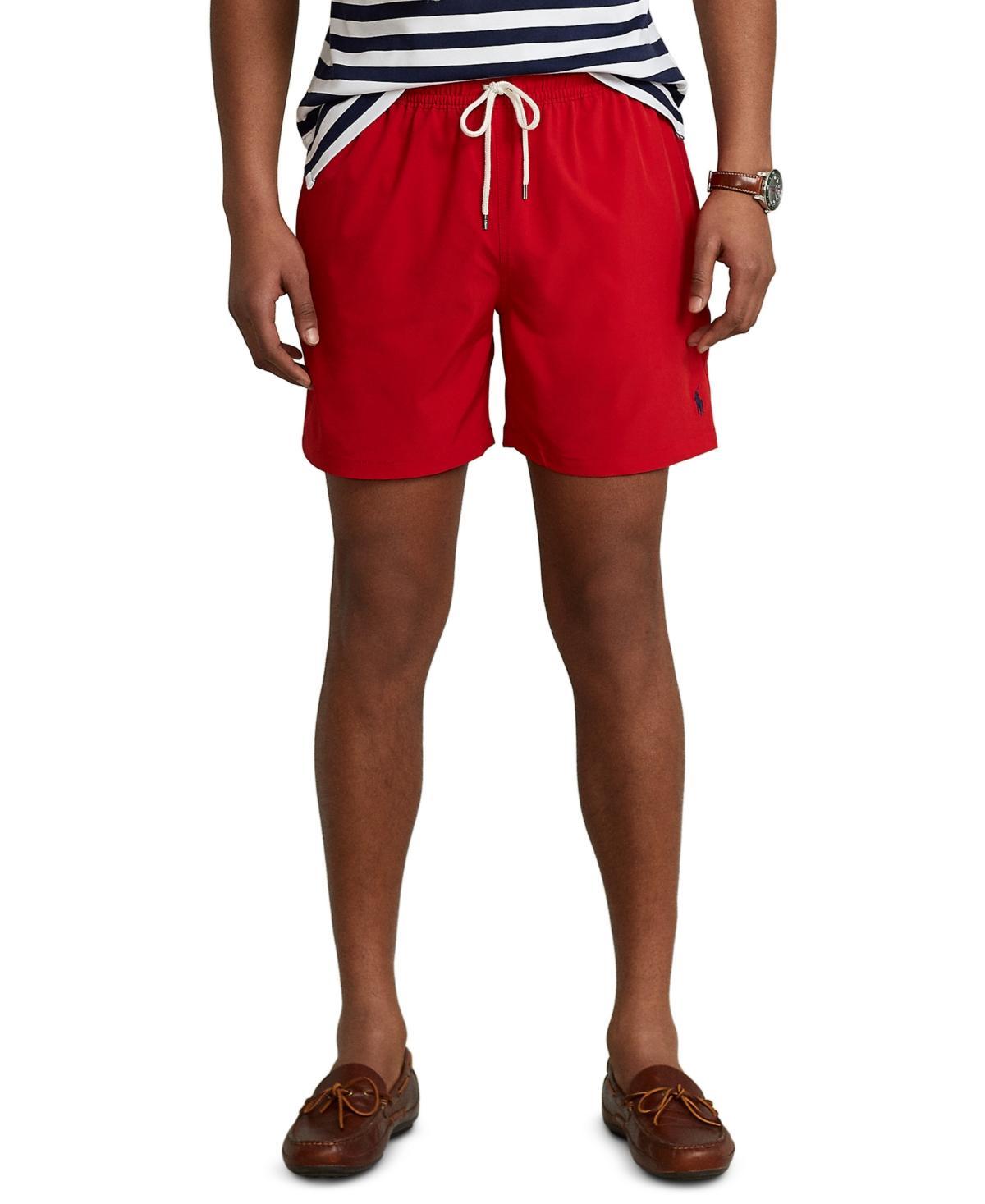 POLO RALPH LAUREN Men's 8-1/2-inch Kailua Classic-fit Swim Trunks In Red Product Image