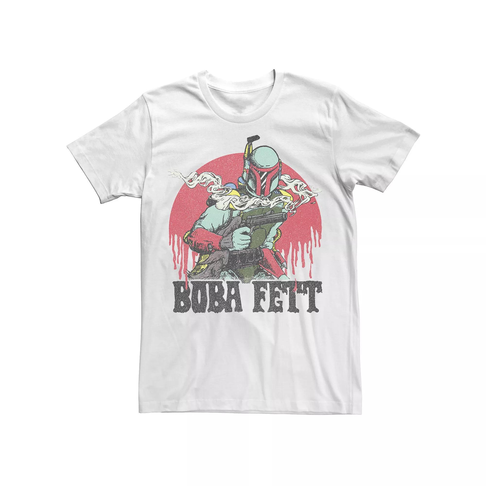 Men's Star Wars Boba Fett Melting Moon Tee, Size: XXL, White Product Image