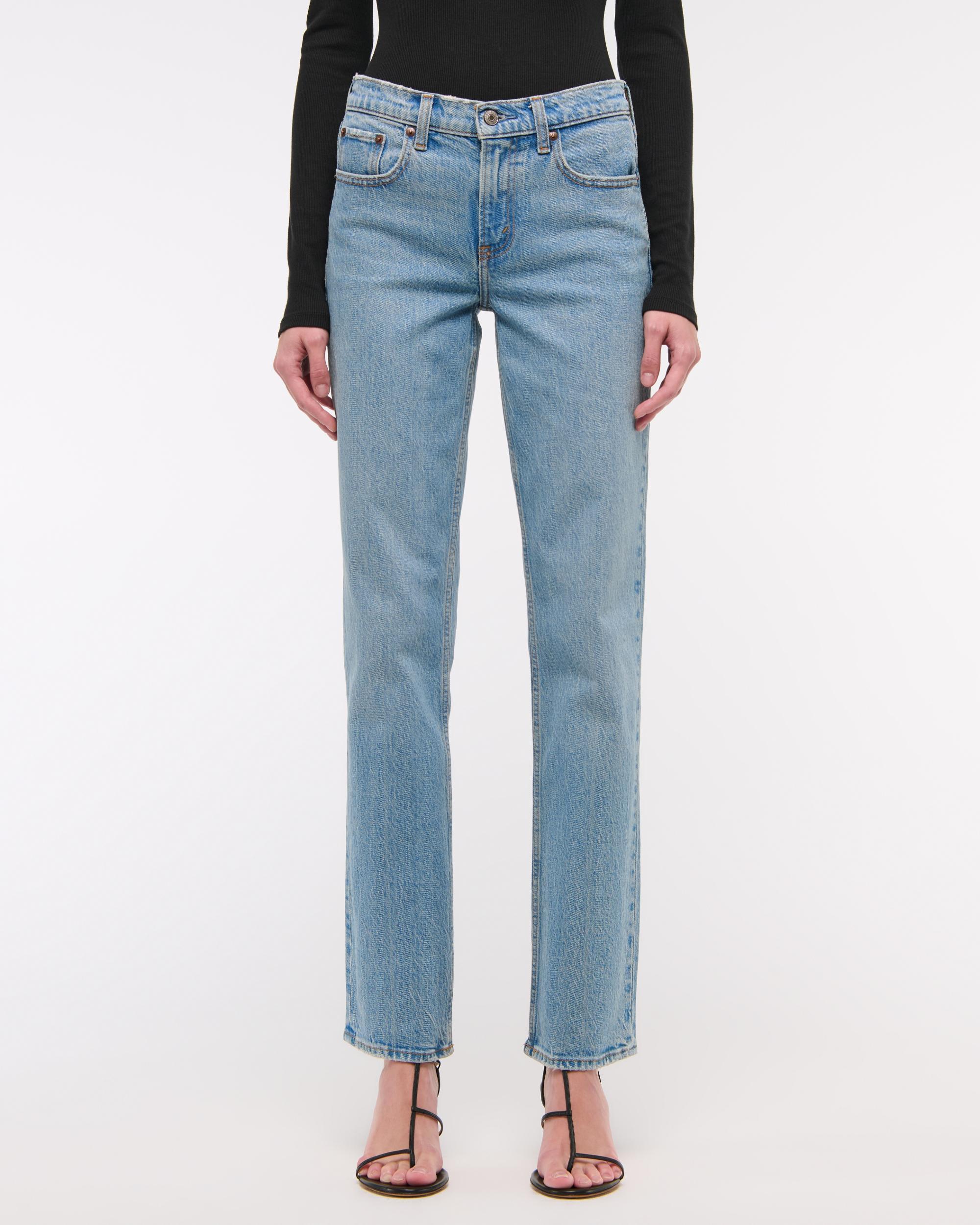 Mid Rise 90s Straight Jean Product Image