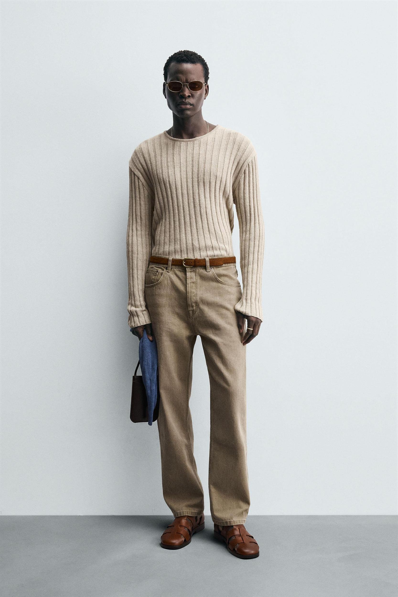LIGHTWEIGHT RIBBED SWEATER Product Image