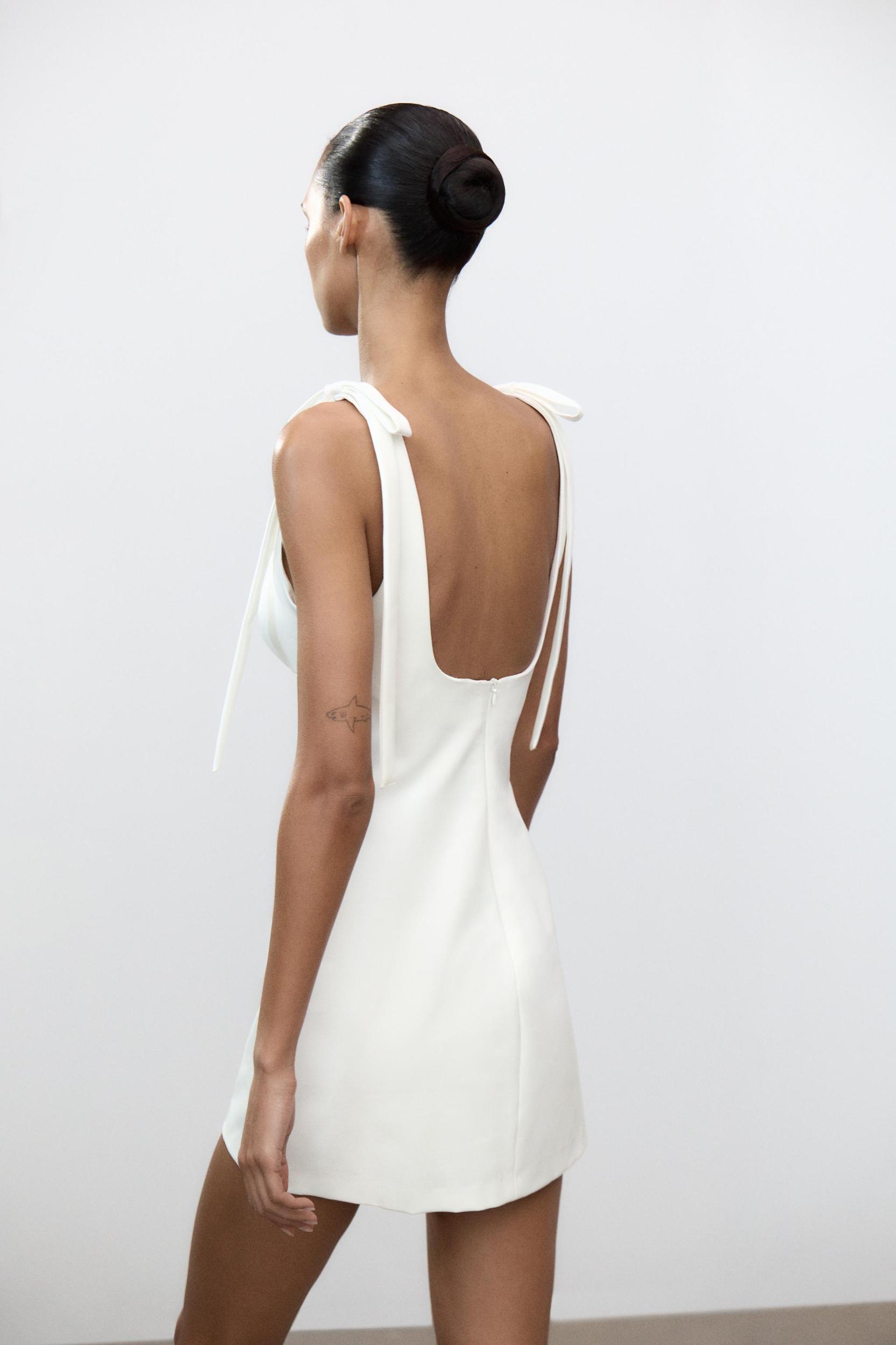 SHORT TIE-STRAP DRESS Product Image