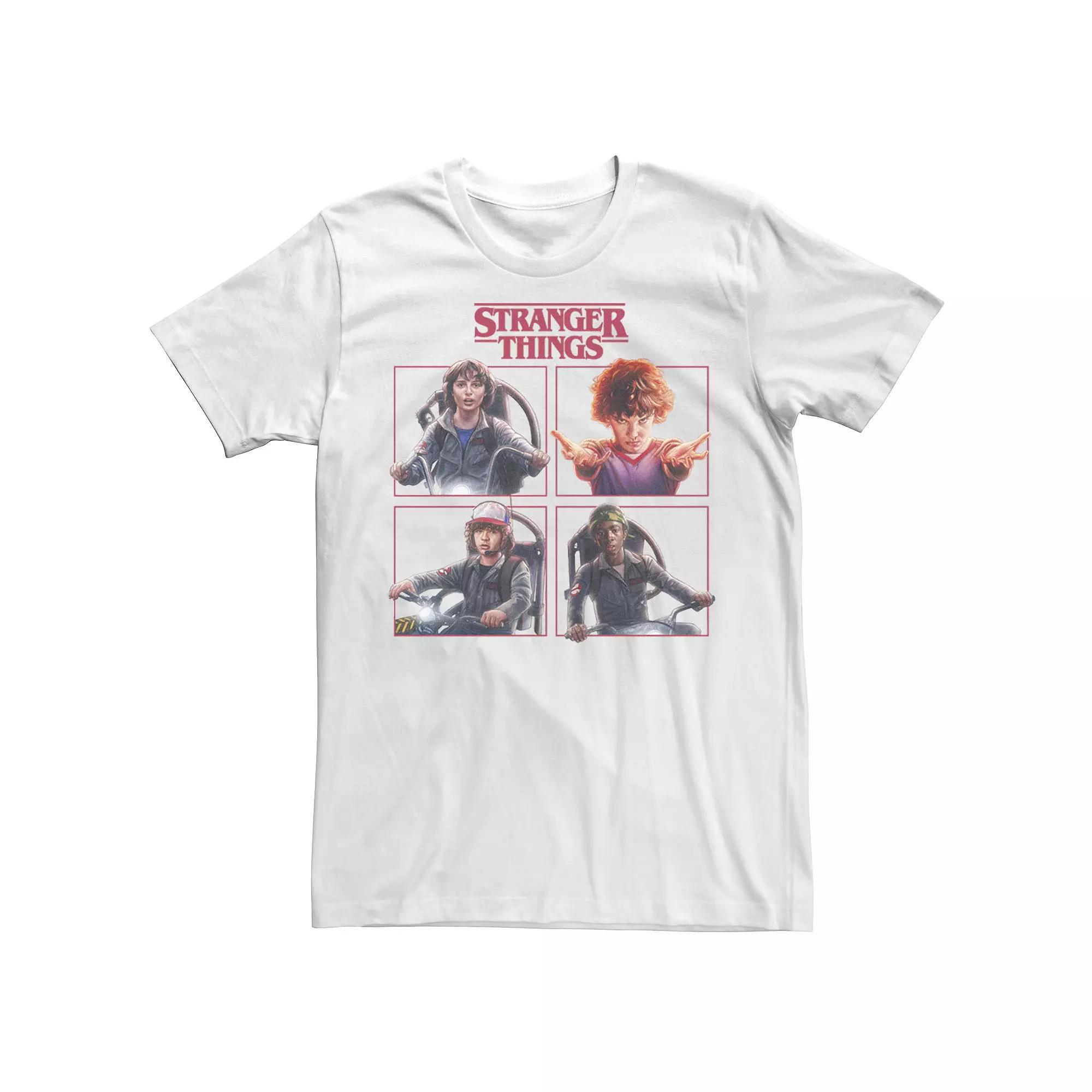 Men's Netflix Stranger Things Group Shot Box Up Logo Tee,  Product Image